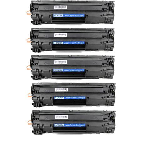 5 Pack HP 79A Black Compatible Toner Cartridge (CF279A)